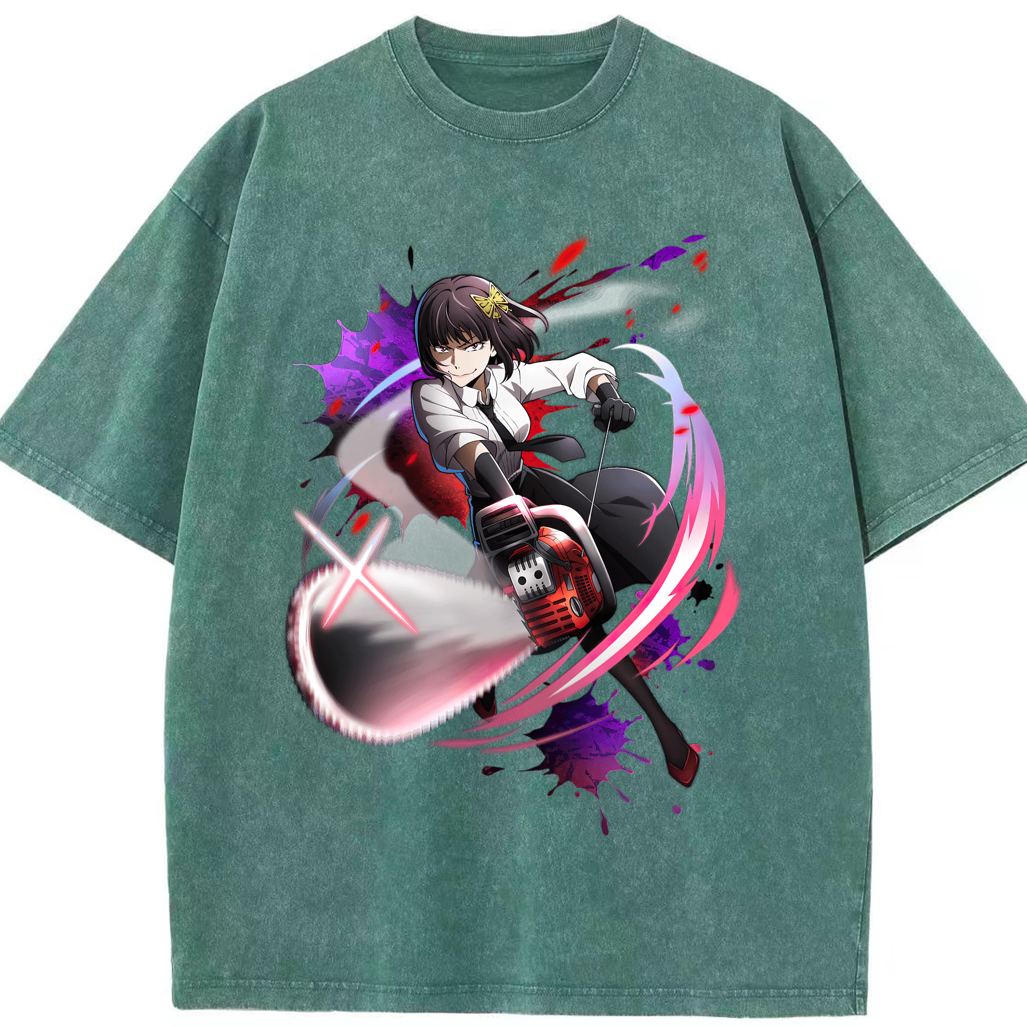 （画像用） 文豪ストレイドッグス Bungo Stray Dogs 綿100% ヴィンテージ風 半袖Tシャツ（フロントプリント）